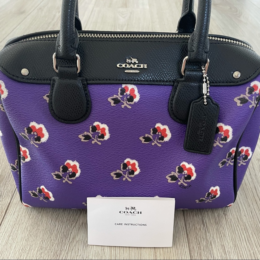 Coach Mini Bennett Bramble Rose Satchel-Retail$295